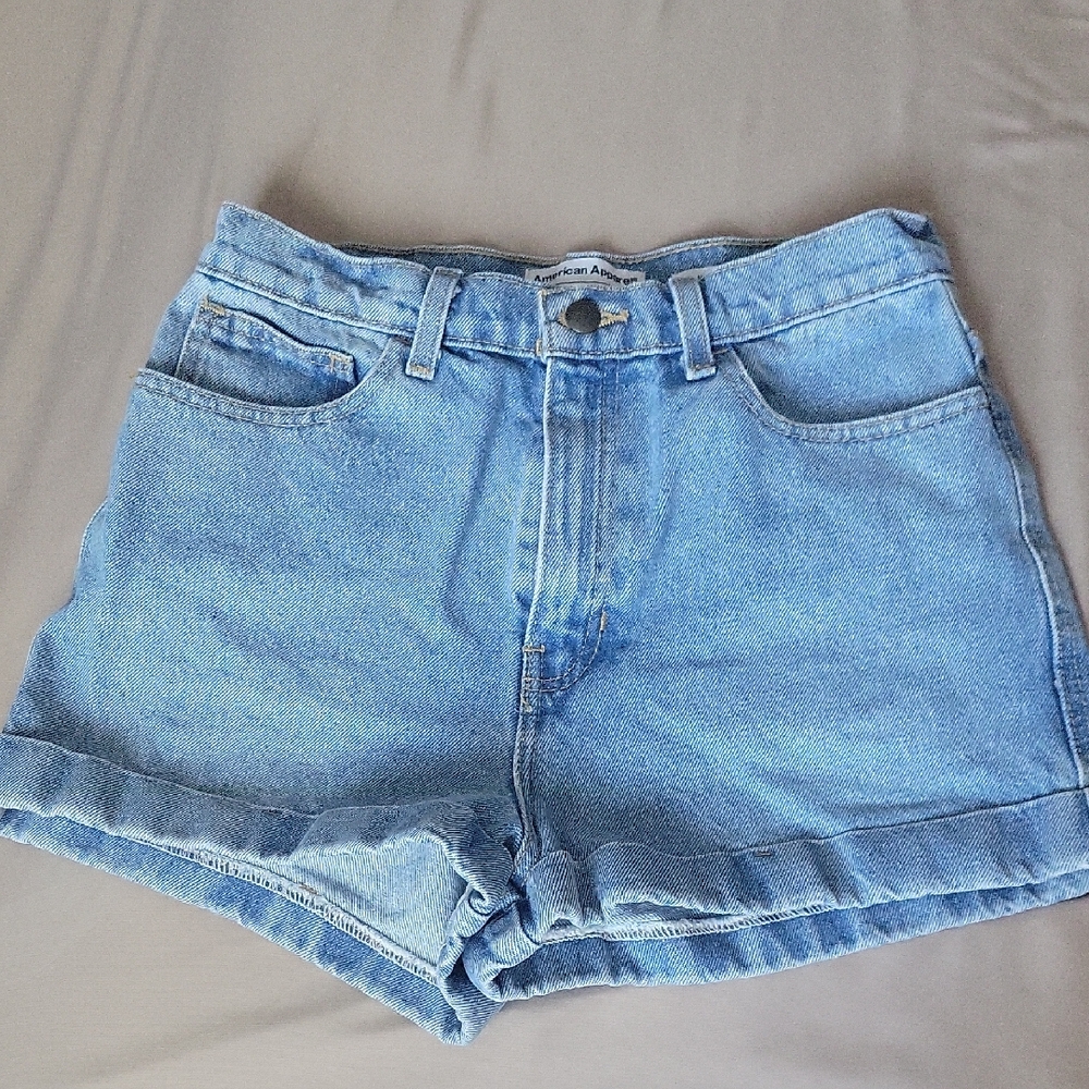 American Apparel Light Blue Jean Shorts